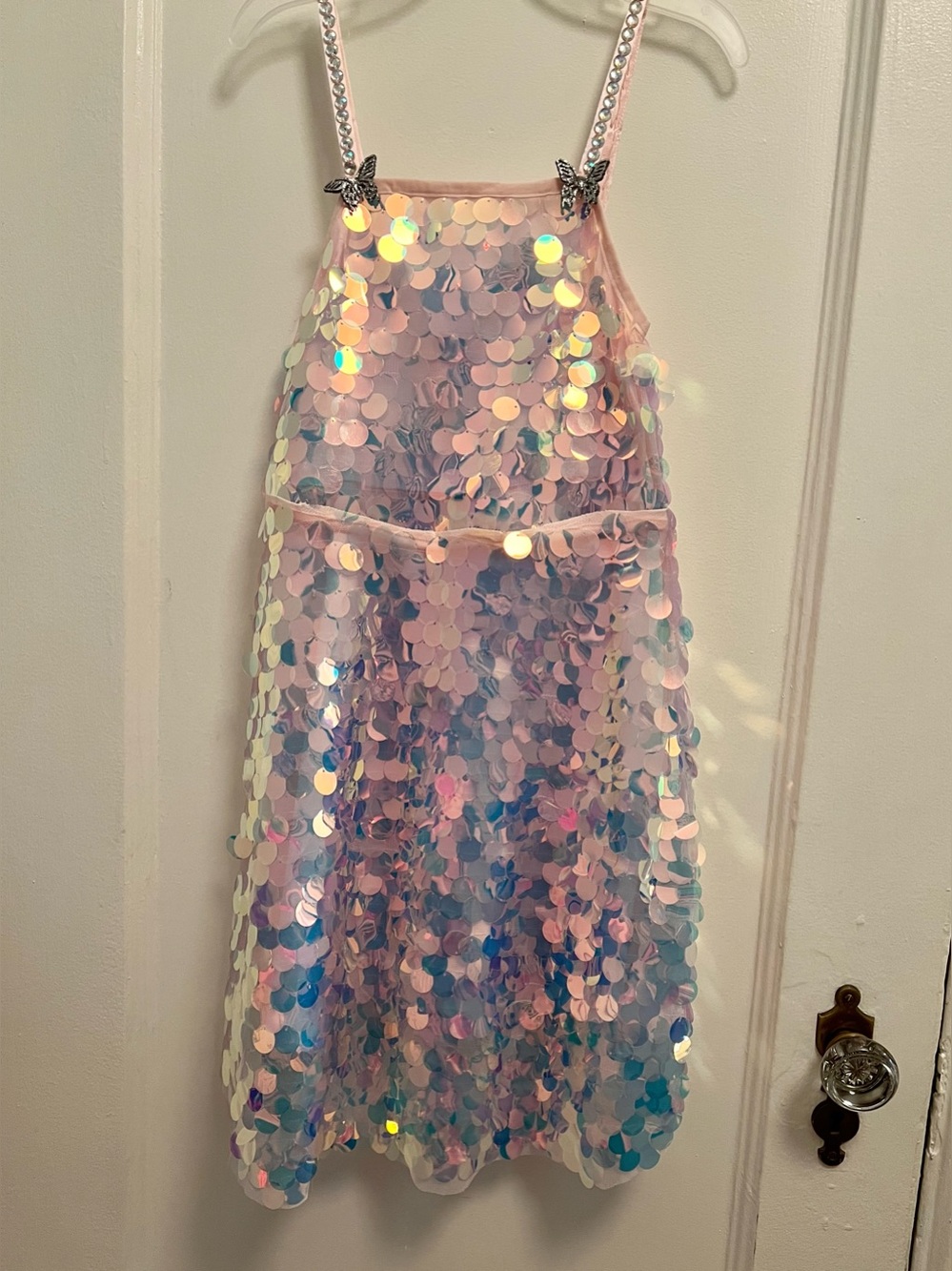 LOLA + THE BOYS - MAGICAL STARDUST PAILLETTE DRESS - SIZE 8